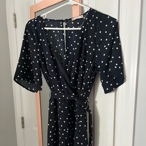 Small black and white polkadot dress